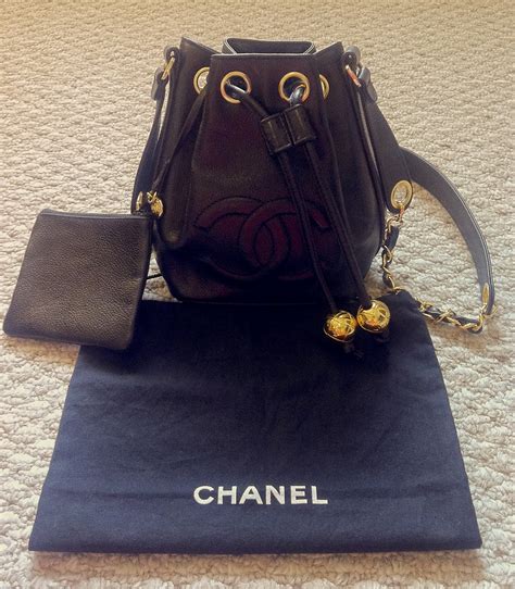 chanel bag with charms on chain|Chanel drawstring bag vintage.